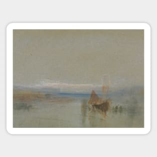 Fishing Boats Becalmed off le Havre by J.M.W. Turner Magnet